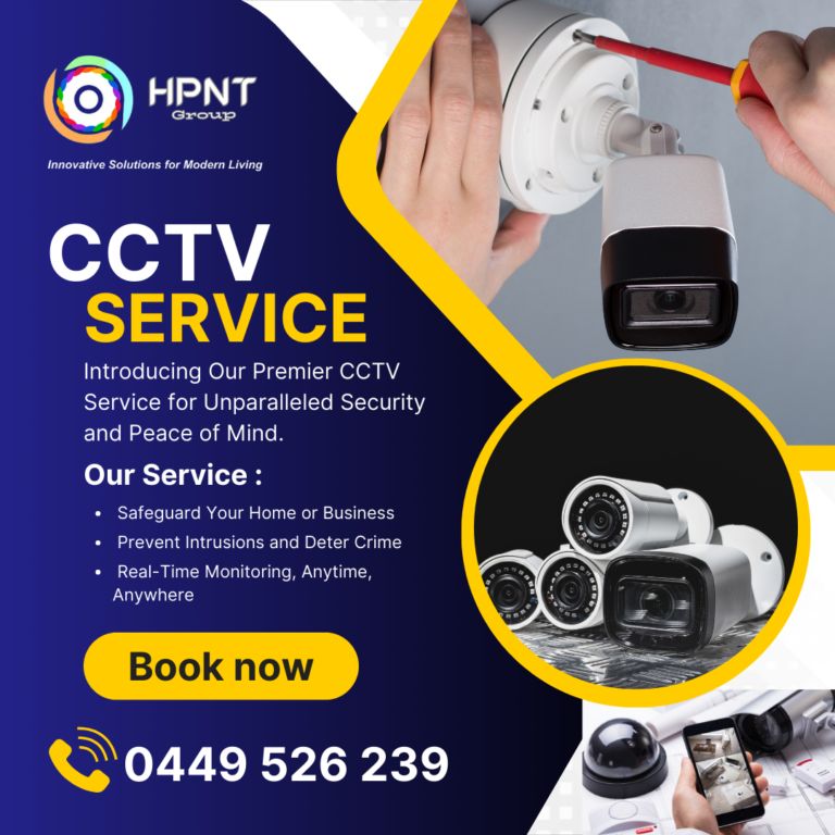 Black and Yellow Modern CCTV Service Instagram Post